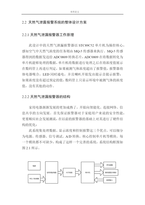 161004201-陈嘉辉-基于单片机的天然气泄漏报警系统设计论文.docx