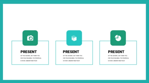 泛舟湖上通用PPT模板