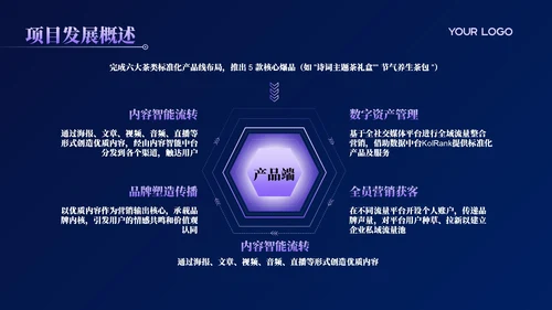 活力紫科技风商业计划书PPT模板