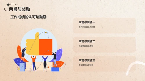 橙色复古欧美风个人简介自我介绍PPT模板