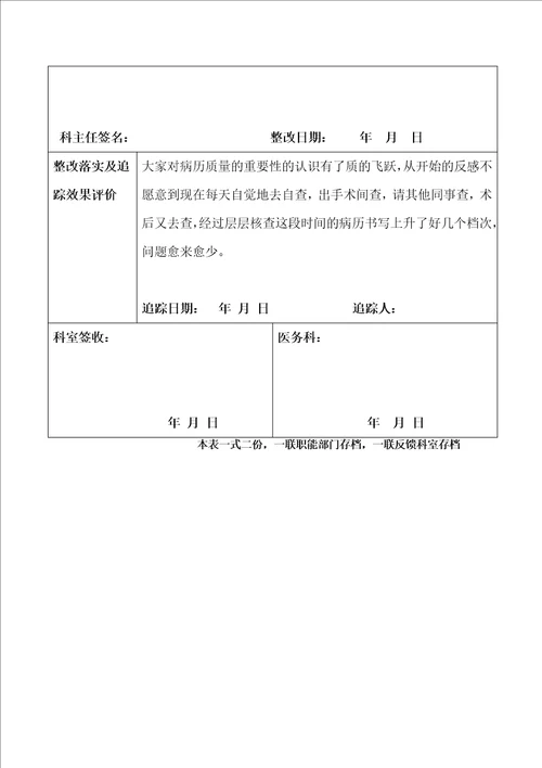 2018麻醉文书规范书写督导检查记录