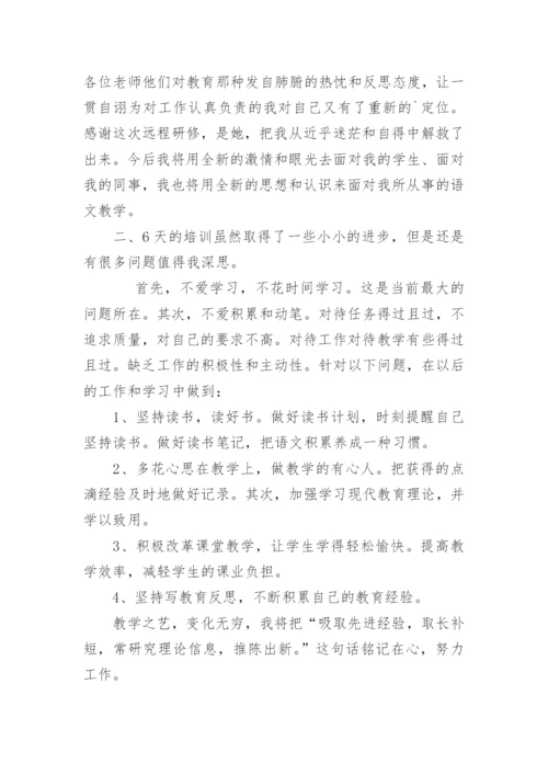 教师个人网络研修学习总结.docx