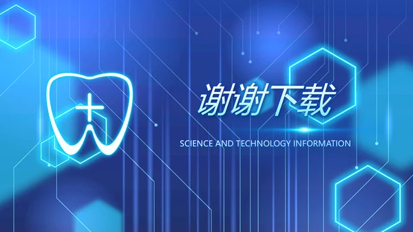 蓝色牙科医疗信息化建设工作总结PPT