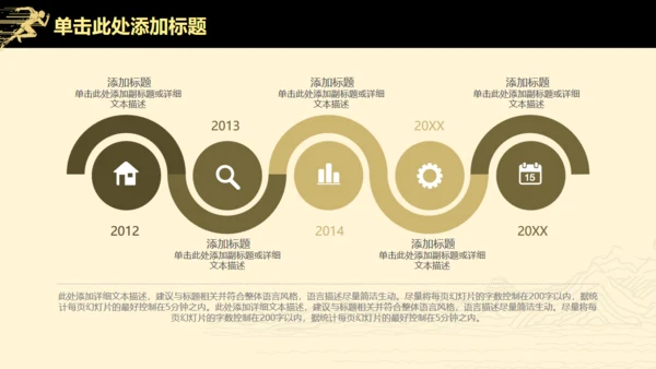 高端扁平风公司企业年度业绩汇报通用PPT模板