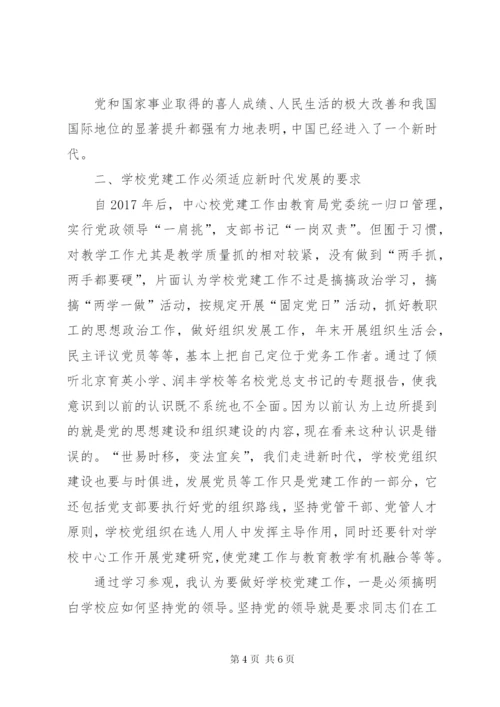 学校党组织书记培训学习心得体会.docx