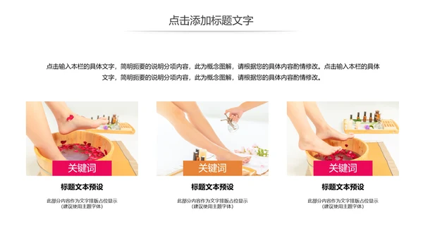 美容养生足疗SPA动态PPT模板