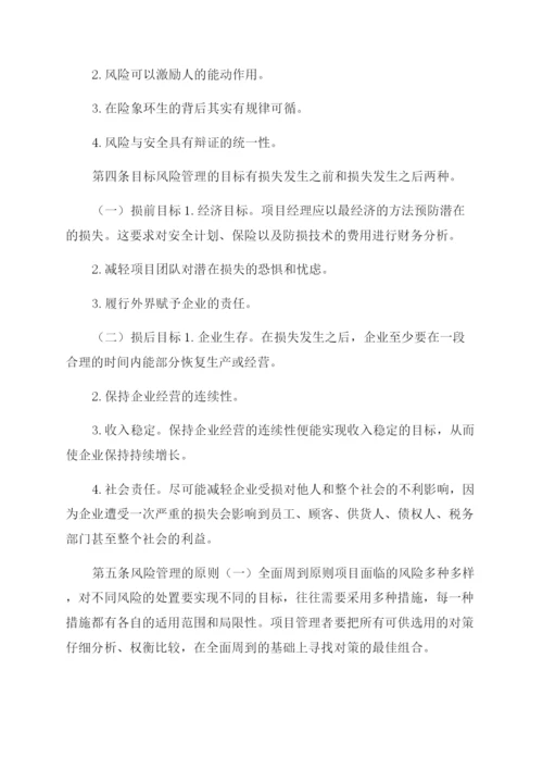 项目风险管理制度.docx