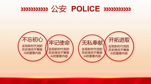 大气公安年终工作总结新年计划PPT