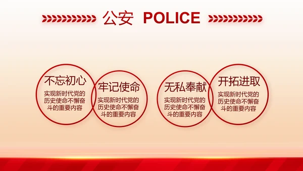 大气公安年终工作总结新年计划PPT