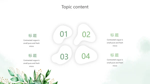 绿色小清新述职报告PPT动态模板