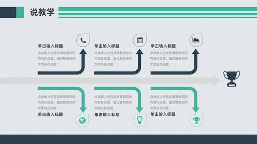 蓝色绿色复古磁带风音乐课件音乐说课教学说课通用ppt模板