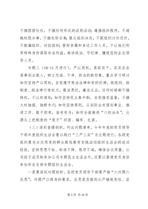 长平公司三严三实实施方案.docx