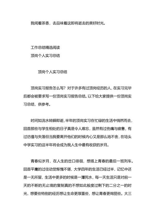 冬季顶岗实习个人总结.docx