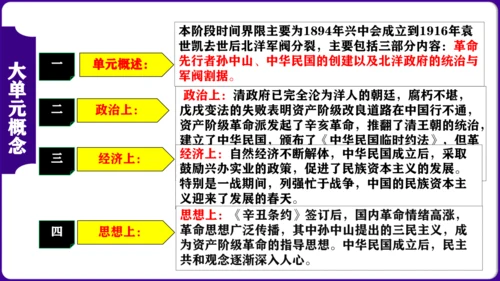 第三单元：资产阶级民主革命与中华民国的建立 核心素养时代大单元复习课件