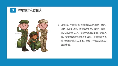 中国蓝盔部队国际维和人员日PPT模板