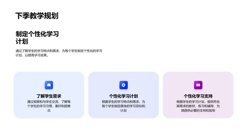 季度教学总结报告