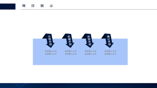 商务全球化科技蓝线条商业计划书通用PPT模板