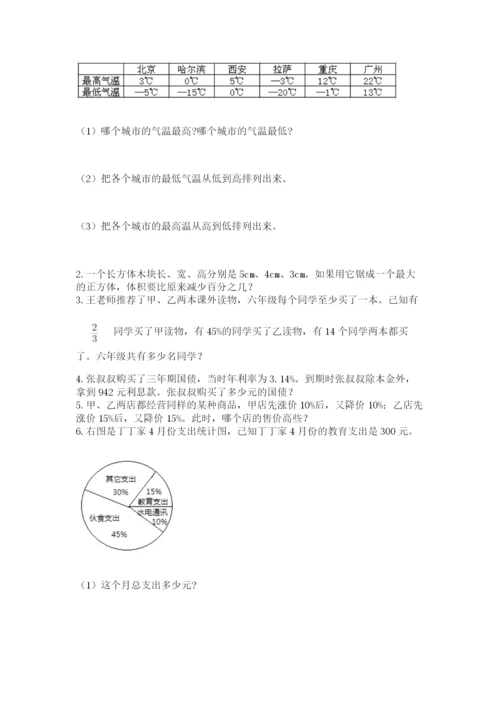 北师大版小升初数学模拟试卷附答案（达标题）.docx