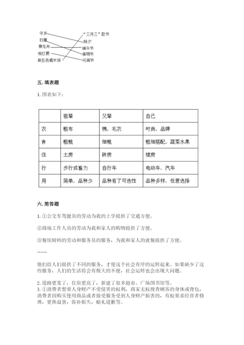 部编版道德与法治四年级下册期末测试卷附参考答案【b卷】.docx