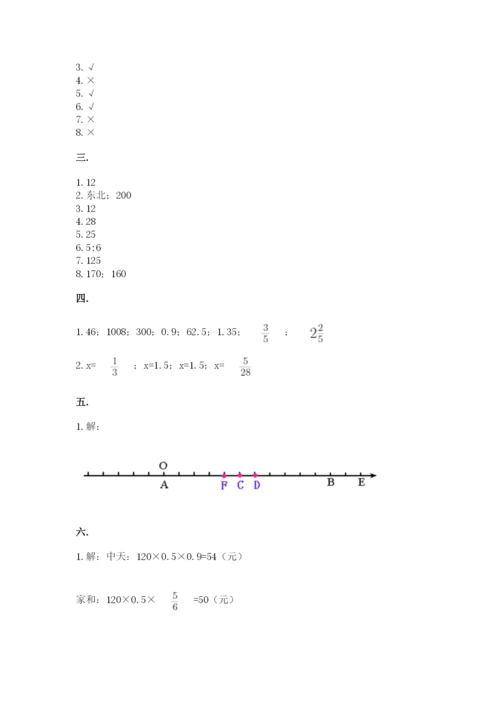 青岛版小升初数学模拟试卷及答案（各地真题）.docx