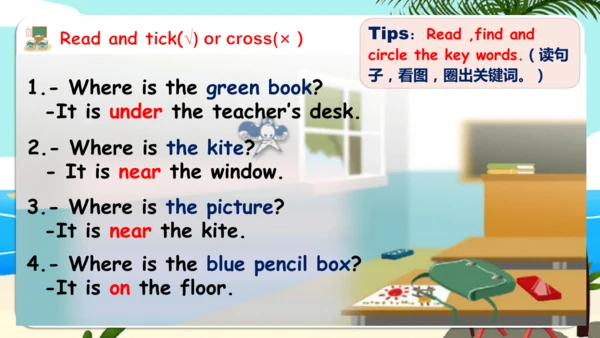 Unit 1 My classroom-Part B Read and write（课件）-2024