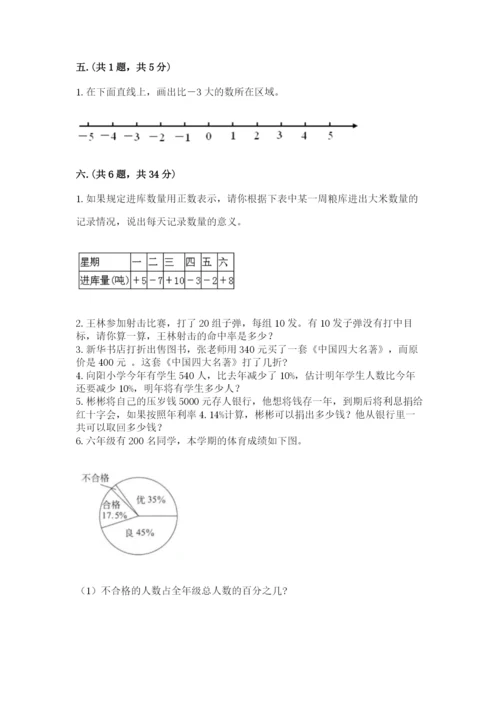 西师大版六年级数学下学期期末测试题【word】.docx