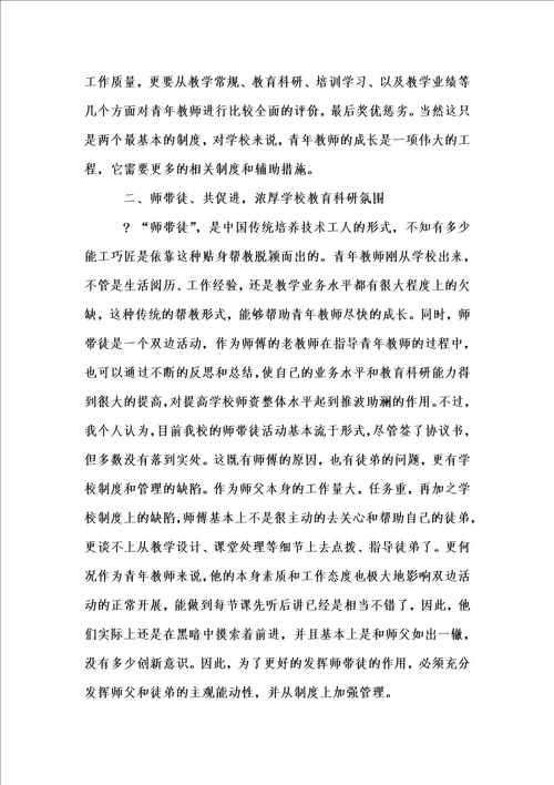 新版培养指导青年教师工作总结1汇编