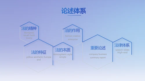 蓝色大气法律律法讲座动态PPT