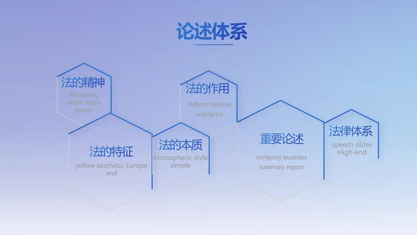 蓝色大气法律律法讲座动态PPT