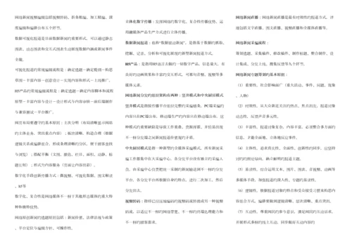 2023年互联网新闻采编人员培训知识点整理.docx