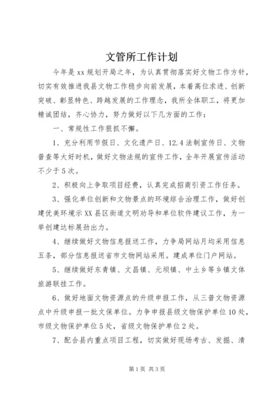 文管所工作计划.docx