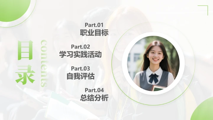 通用版大学生职业生涯发展展示职业生涯规划PPT2