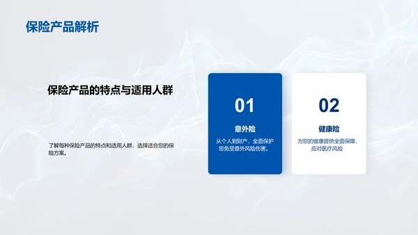 保险产品讲解报告PPT模板