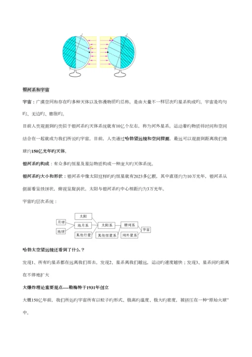 2023年浙教版中考地理部分总复习知识点汇总.docx