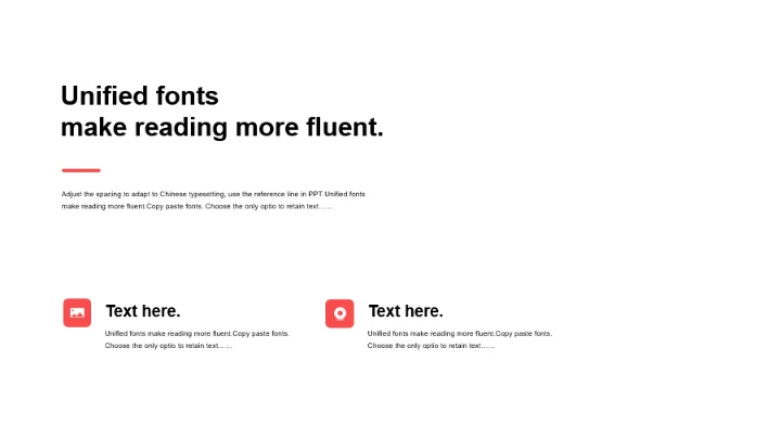 红色圆角矩形扁平2项PPT列表