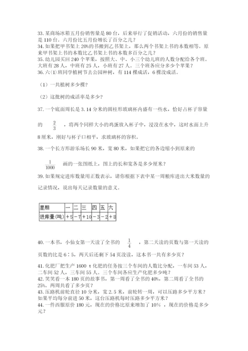 小升初数学应用题50道及参考答案1套.docx