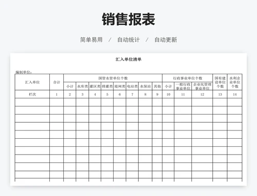 销售报表