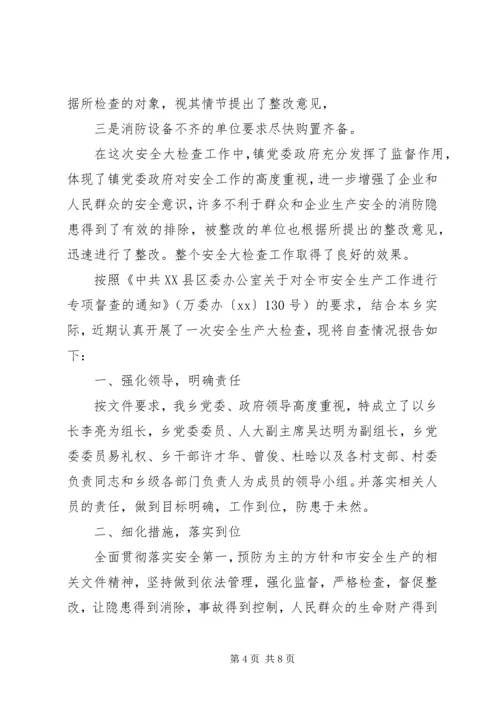 安全生产的自查报告 (2).docx