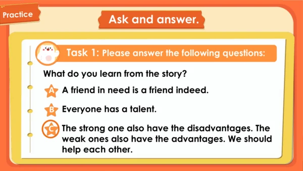 Unit 1 The lion and the mouse Period1（课件(共49张PPT)