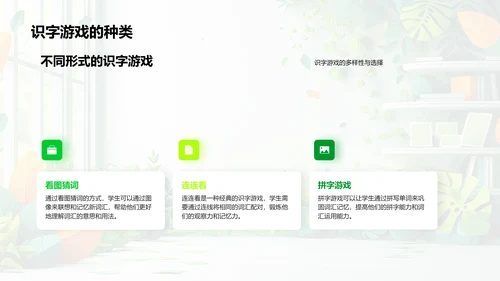 识字游戏教学策略PPT模板