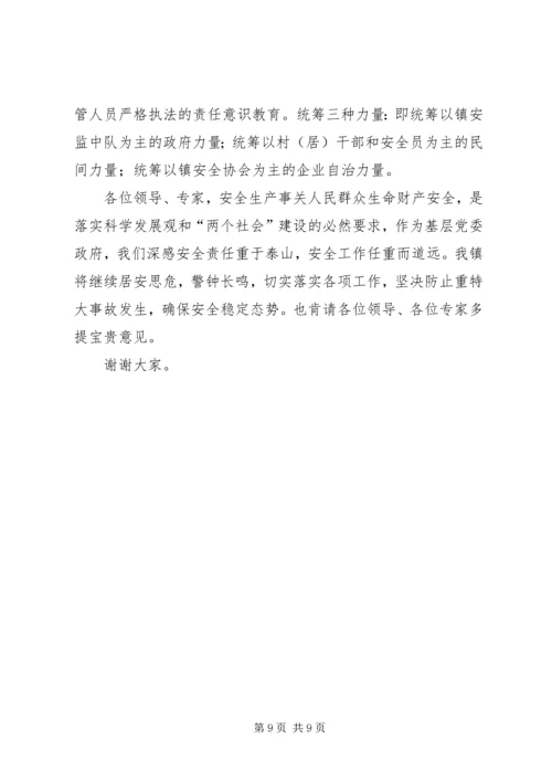 乡镇迎接省安全生产考核组汇报材料.docx