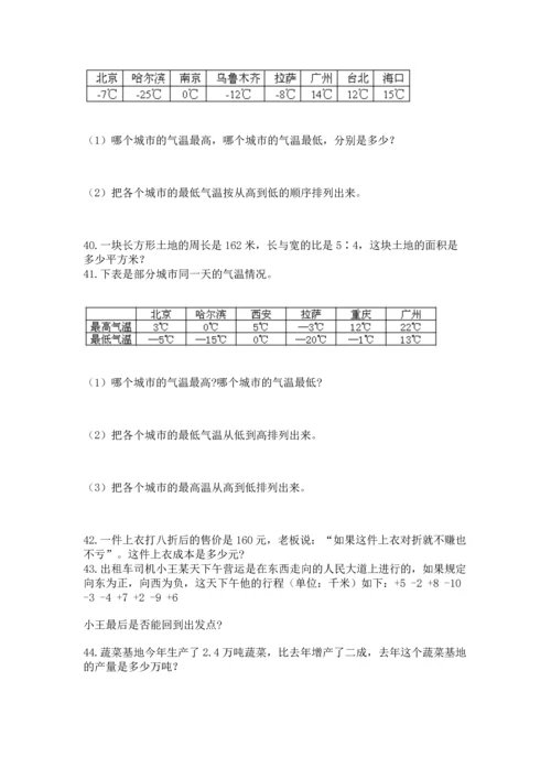 六年级小升初数学应用题50道（考试直接用）word版.docx