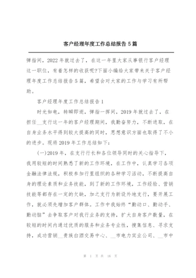 客户经理年度工作总结报告5篇.docx