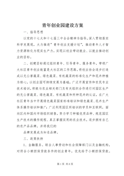 青年创业园建设方案.docx