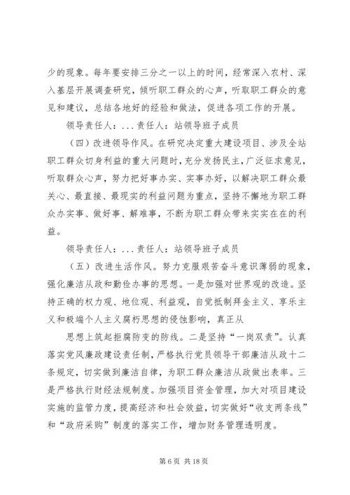 讲正气树新风活动整改方案_1.docx