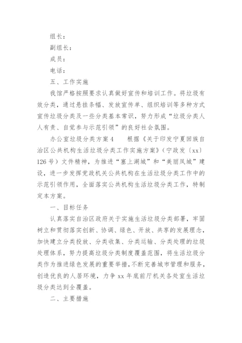 办公室垃圾分类方案.docx