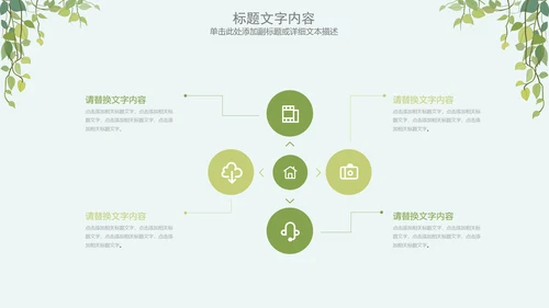 简约清新绿色医疗动态PPT模板