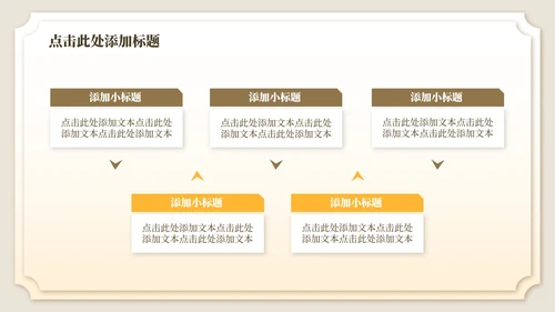 黄棕色中国风诗经氓教学课件PPT模板
