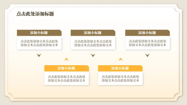 黄棕色中国风诗经氓教学课件PPT模板