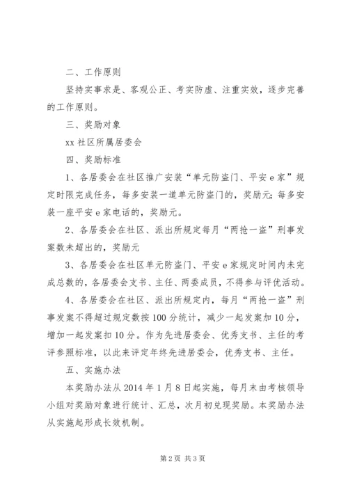 关于推进“两严一降”专项工作深入开展的奖励办法.docx